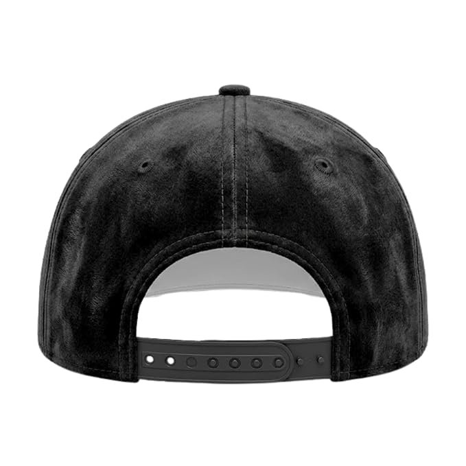 Unisex Snapback Hip Hop Cap | Premium Velvet Suede | Black image 5